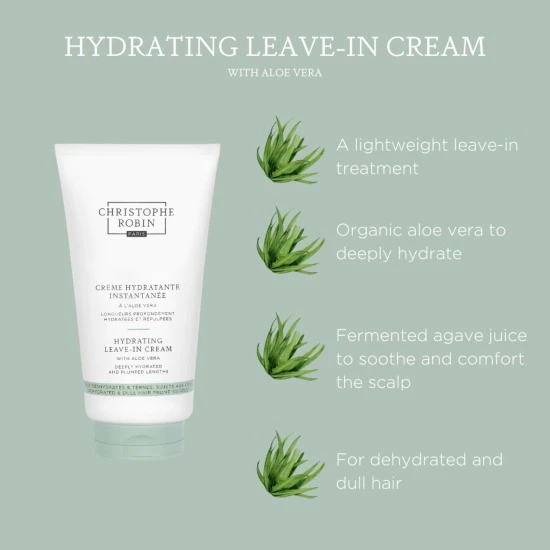 Christophe Robin Hydrating Leave-In Cream With Aloe Vera 5 Christophe Robin Hydrating Leave-In Cream With Aloe Vera - Image 3